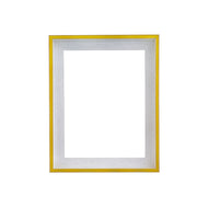 Santa Fe White Stain Gold 1 1/2" Floater Frame