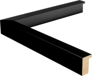 Shadowbox, Small - Alto 13/16" Black Cap Frame