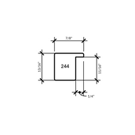 Alto 13/16" Black Cube Frame