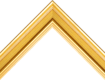 Academie 1 1/4" Gold Frame
