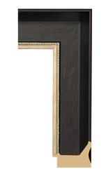 Dresden 3" Black Umber Artist Frame