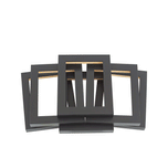 Alto Black 1 3/16" Cube Frame Six Pack