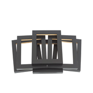 Alto Black 1 3/16" Cube Frame Six Pack