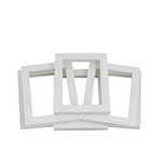 Alto White 1 3/16" Cube Frame Six Pack
