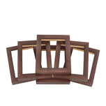Shoji Dark Walnut 1 1/8"Cube Frame Six Pack