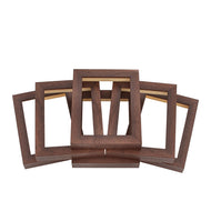 Shoji Dark Walnut 1 1/8"Cube Frame Six Pack