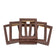 Shoji Dark Walnut 1 1/8"Cube Frame Six Pack