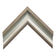 Classique Silver Leaf 2 1/4" Corner Sample