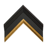 Dark Mahogany 2 3/4" Gold Lip Artist Frame