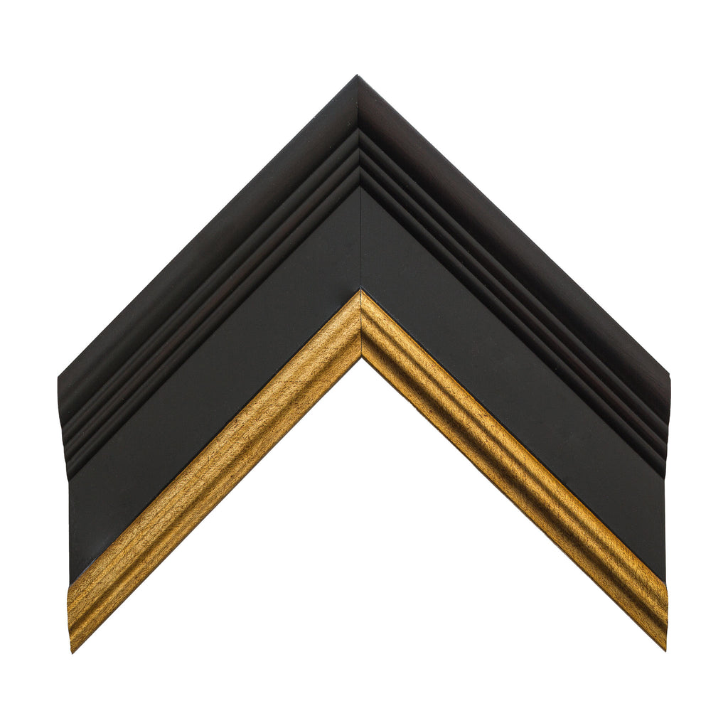 Dark Mahogany 2 3/4" Gold Lip Artist Frame