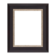 Dark Mahogany 2 3/4" Silver Lip Artist Frame