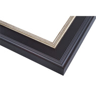 Dark Mahogany 2 3/4" Silver Lip Artist Frame