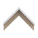 Santa Fe White Stain Silver 1 1/2" Floater Frame
