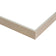 Santa Fe White Stain Silver 1 1/2" Floater Frame