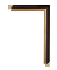 Cadigan 1 1/4" Black & Gold Frame