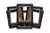 Dark Mahogany Silver Lip 1 3/4" Six Pack Artist Frames