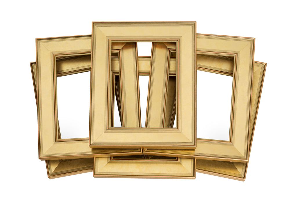 Six Pack Modern Gold Frame