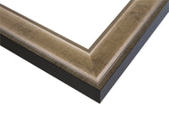 Veined Ogee 2 5/8" Warm Silver Corner Sample