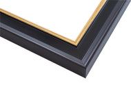 Academie 2 1/8" Black and Gold Six Pack Artist Frames