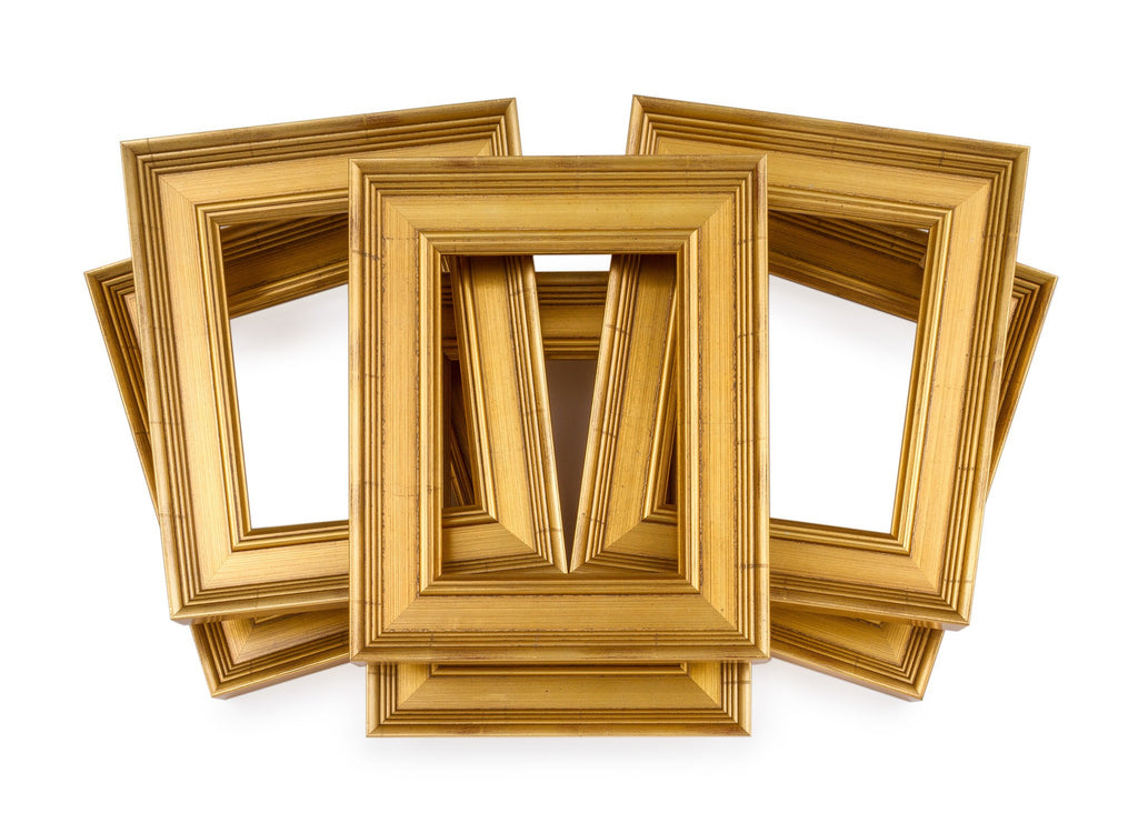 Six Pack Traditional Gold Frames