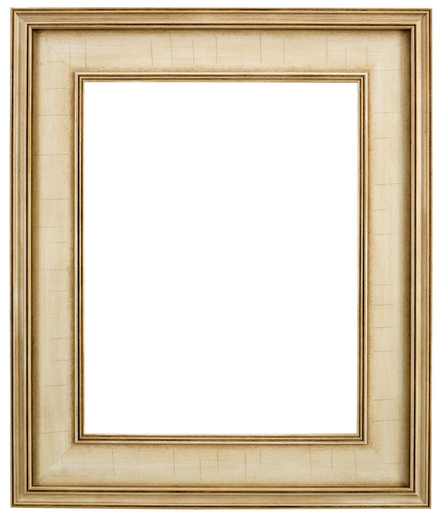 Antique white frame with classic plein air