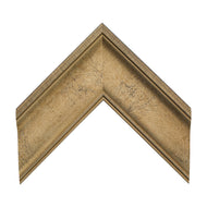 Veined Ogee 2 5/8" Warm Silver Corner Sample