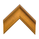 Veined Ogee 2 5/8" Warm Gold Corner Sample
