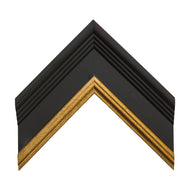 Dark Mahogany 2 3/4" Gold Lip Corner Sample